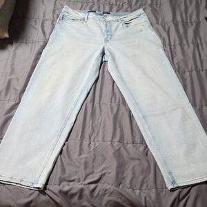 wild fable Light Wash Straight Leg Jeans - Pale Blue